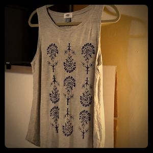 Old Navy Flowy Graphic Tank Top L